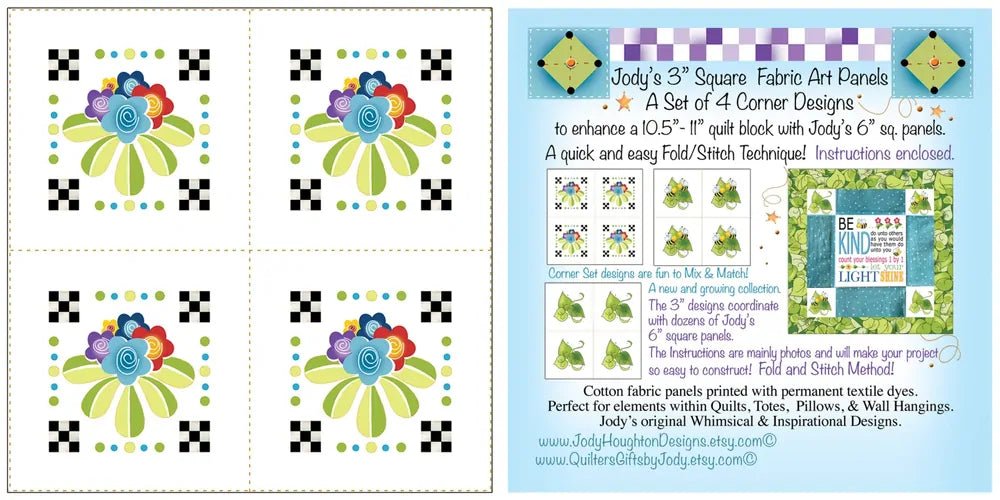 Set 76 mm Posies by Jody Houghton - Everything Fabric