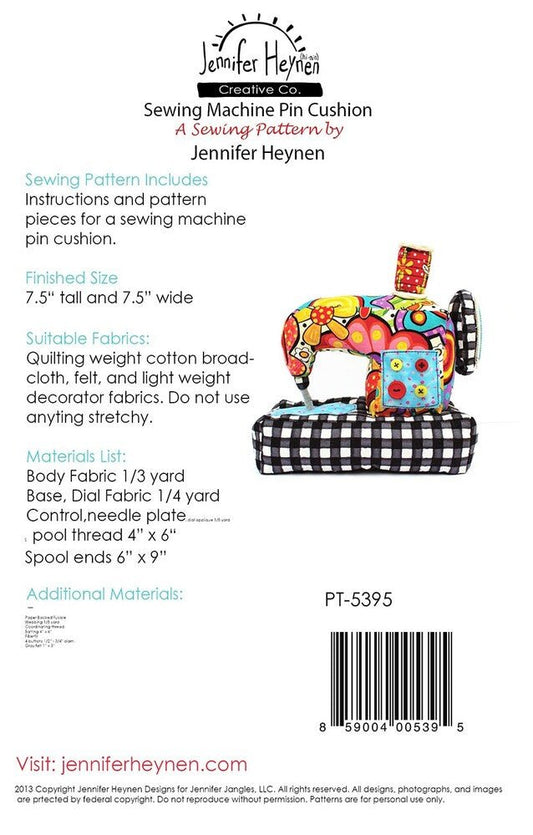 Sewing Machine Pincushion Sewing Pattern - Everything Fabric