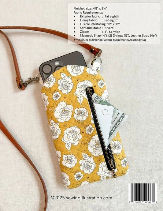 Slim Phone Crossbody Bag Pattern - Everything Fabric