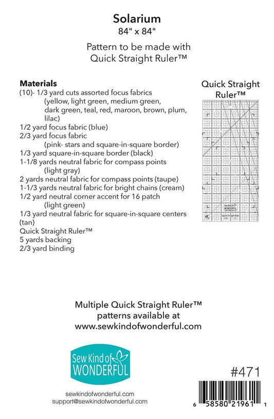 Solarium Quilt Pattern - Everything Fabric