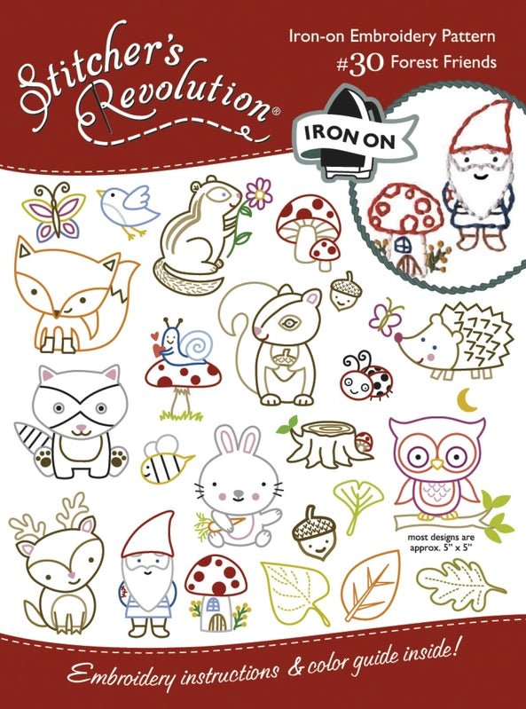Stitcher's Revolution Transfer Pattern FOREST FRIENDS - Everything Fabric
