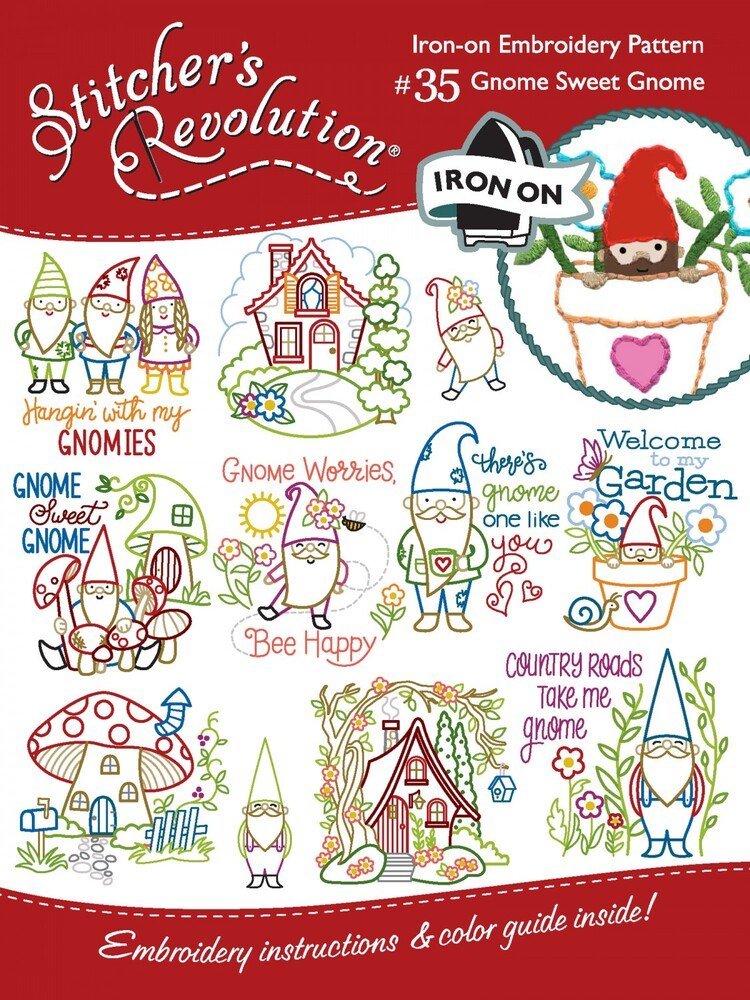 Stitcher's Revolution Transfer Pattern - Gnome Sweet Gnome - Everything Fabric
