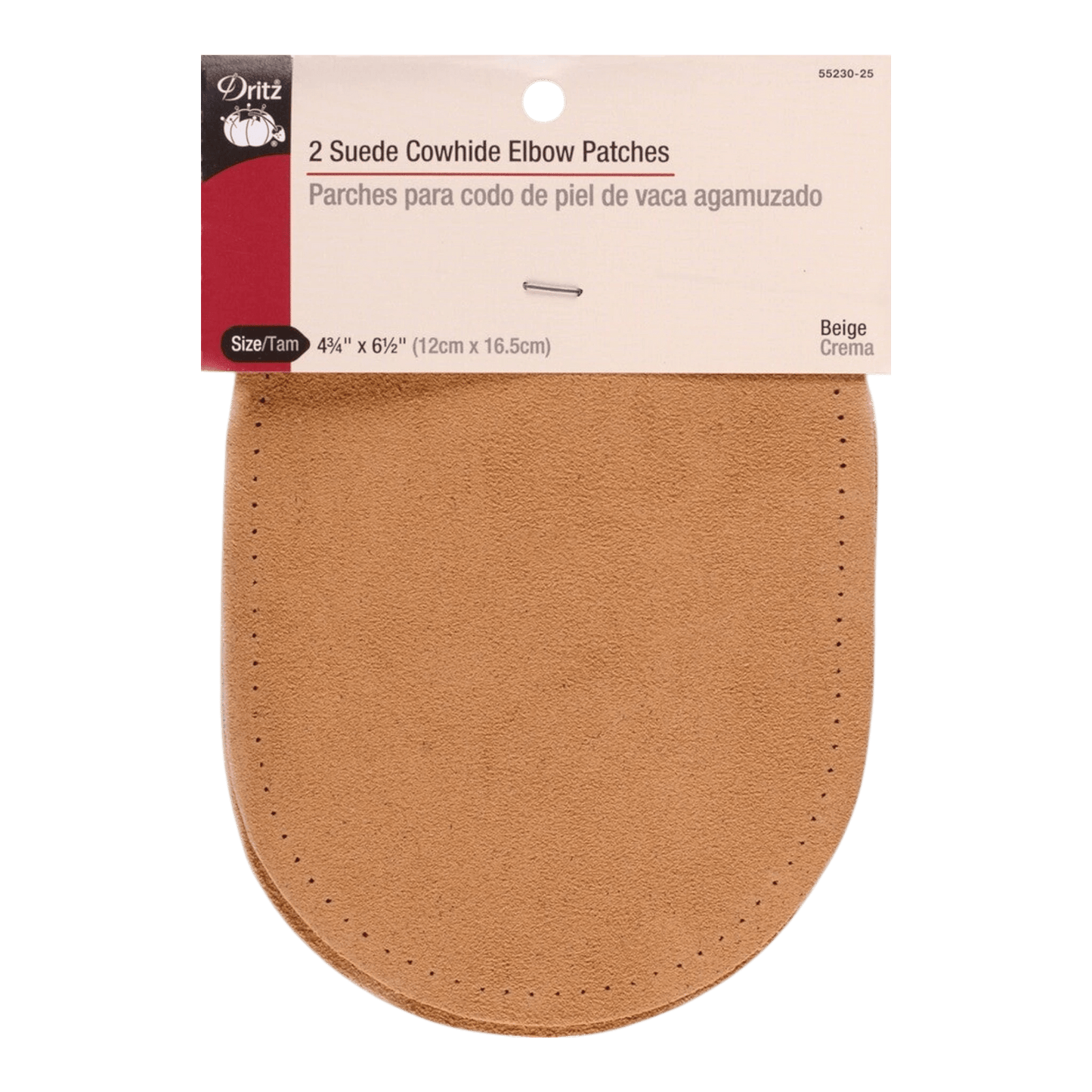 Suede Cowhide Elbow Patches - Beige (Gold) - Everything Fabric