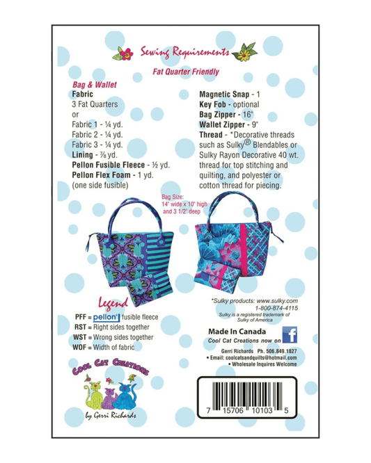 The Stella Bag and Wallet Pattern - Everything Fabric