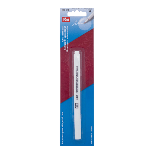 TRICK MARKER AQUA, WATER-ERASABLE, WHITE - Everything Fabric