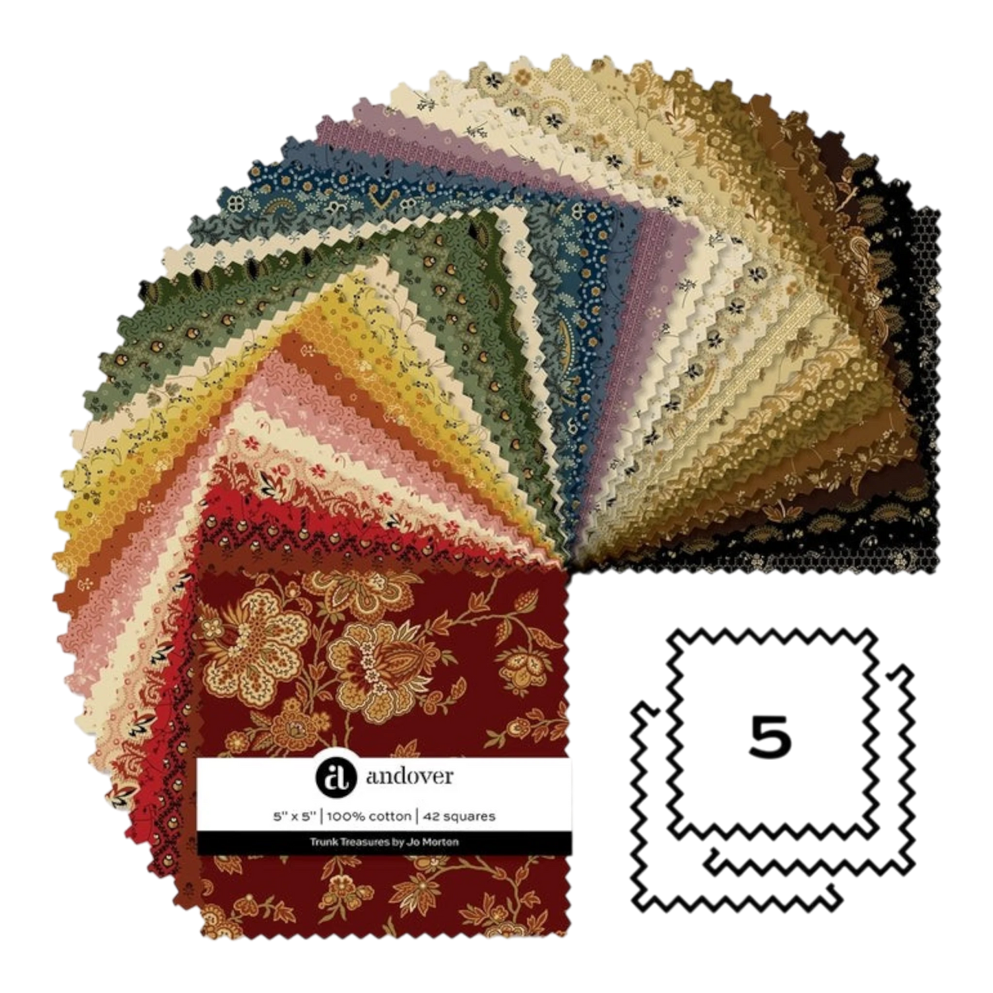 Trunk Treasures - 5 in Square - 42 pc