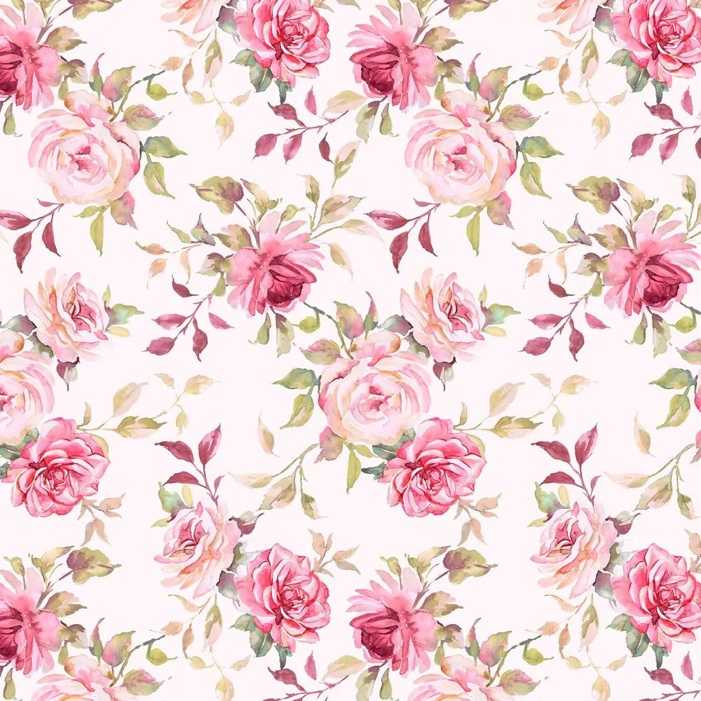 Yours Truly - Shabby Floral Lt Pink - Everything Fabric