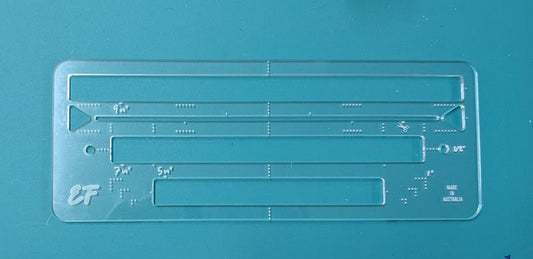 Zipper Inner Pocket Placement Guide Template - Everything Fabric