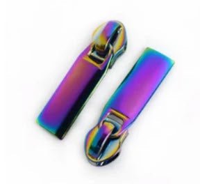 Zipper Pulls 5 Solid Rectangle in Rainbow 2pk - Everything Fabric
