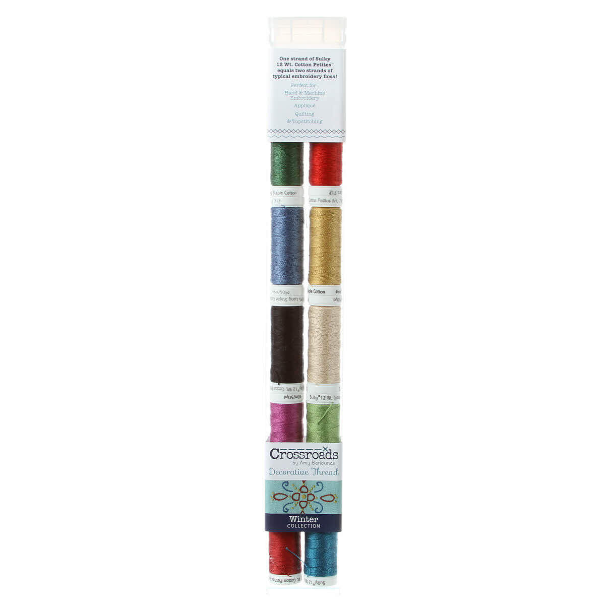 Sulky 712-1169 Cotton Thread Petites 12wt 50yd Bayberry Red