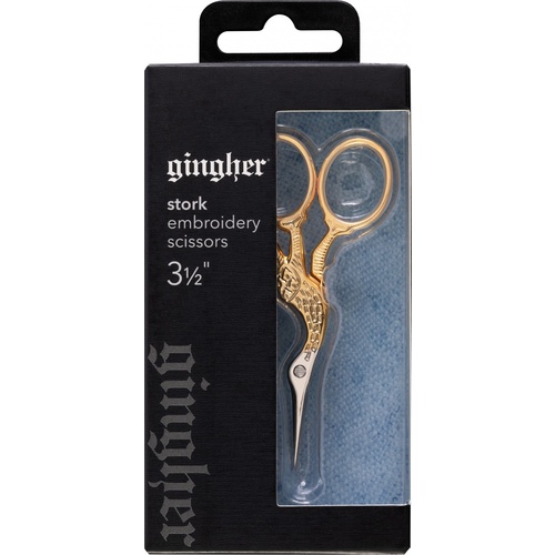 Gingher Stork Embroidery Scissors, 3 1/2
