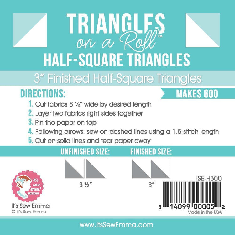 Triangles on a Roll and specialty piecing papers - Everything Fabric
