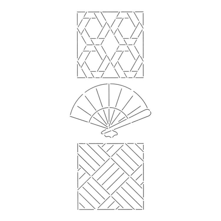 Sashiko stencils - Everything Fabric