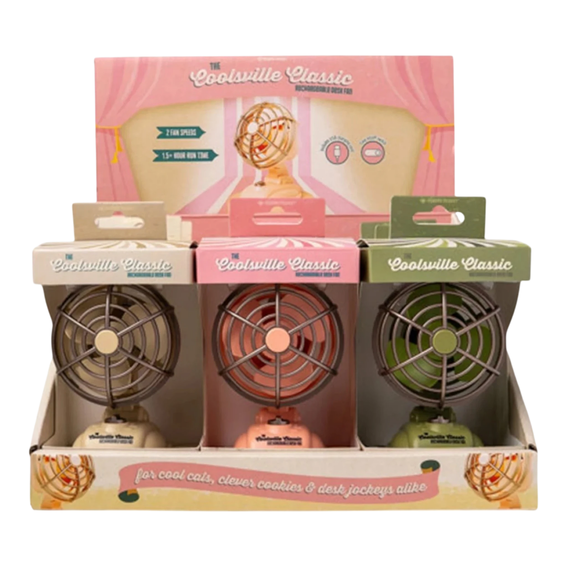 Coolsville Rechargeable Desk Fan
