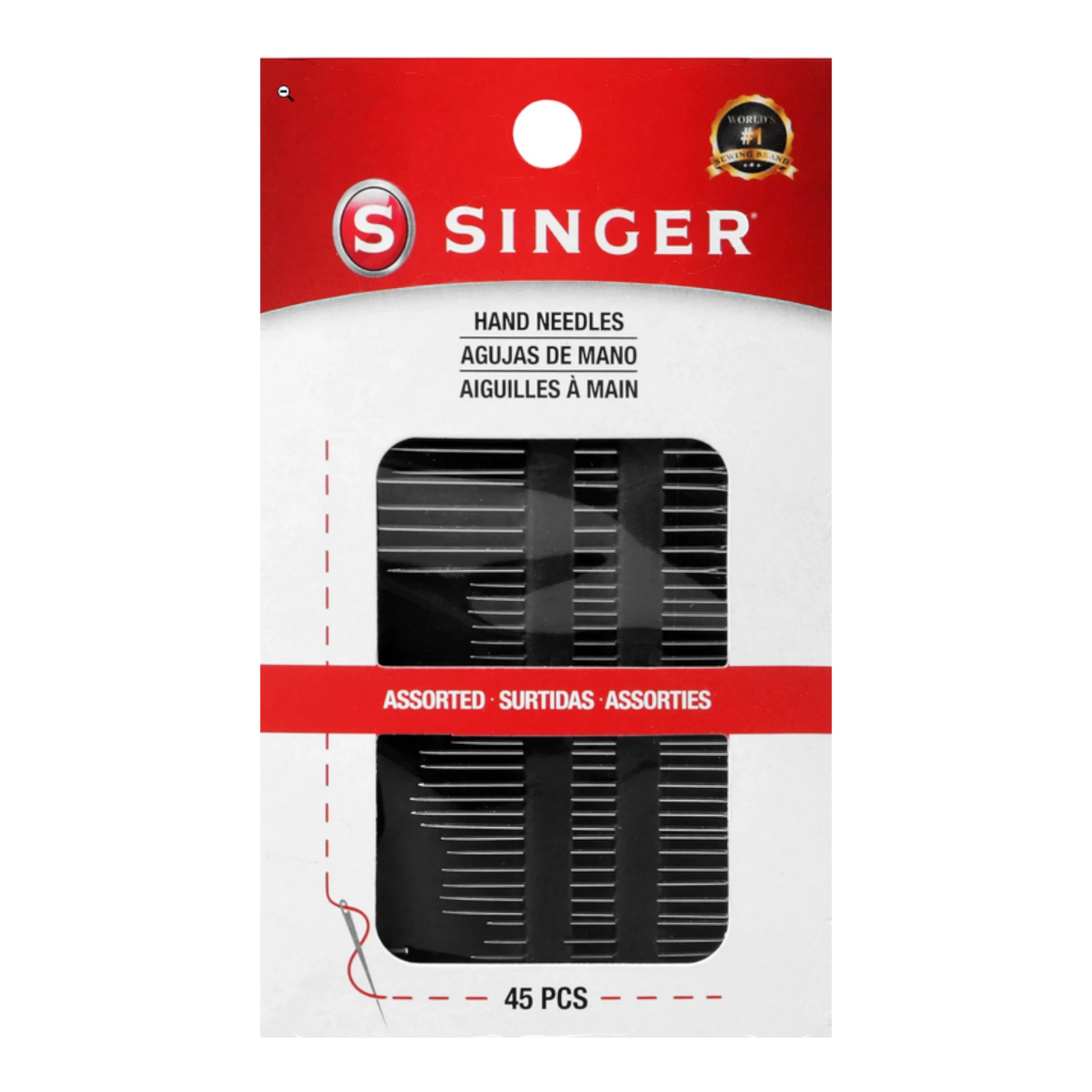 Singer Hand Sewing Assorted Needles 45ct , quilting and needlework