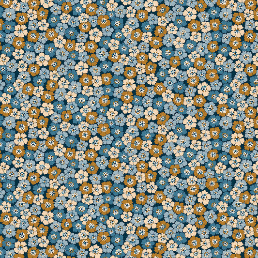 Denim Florals - Spring Flourish B for bag making and sewing projects