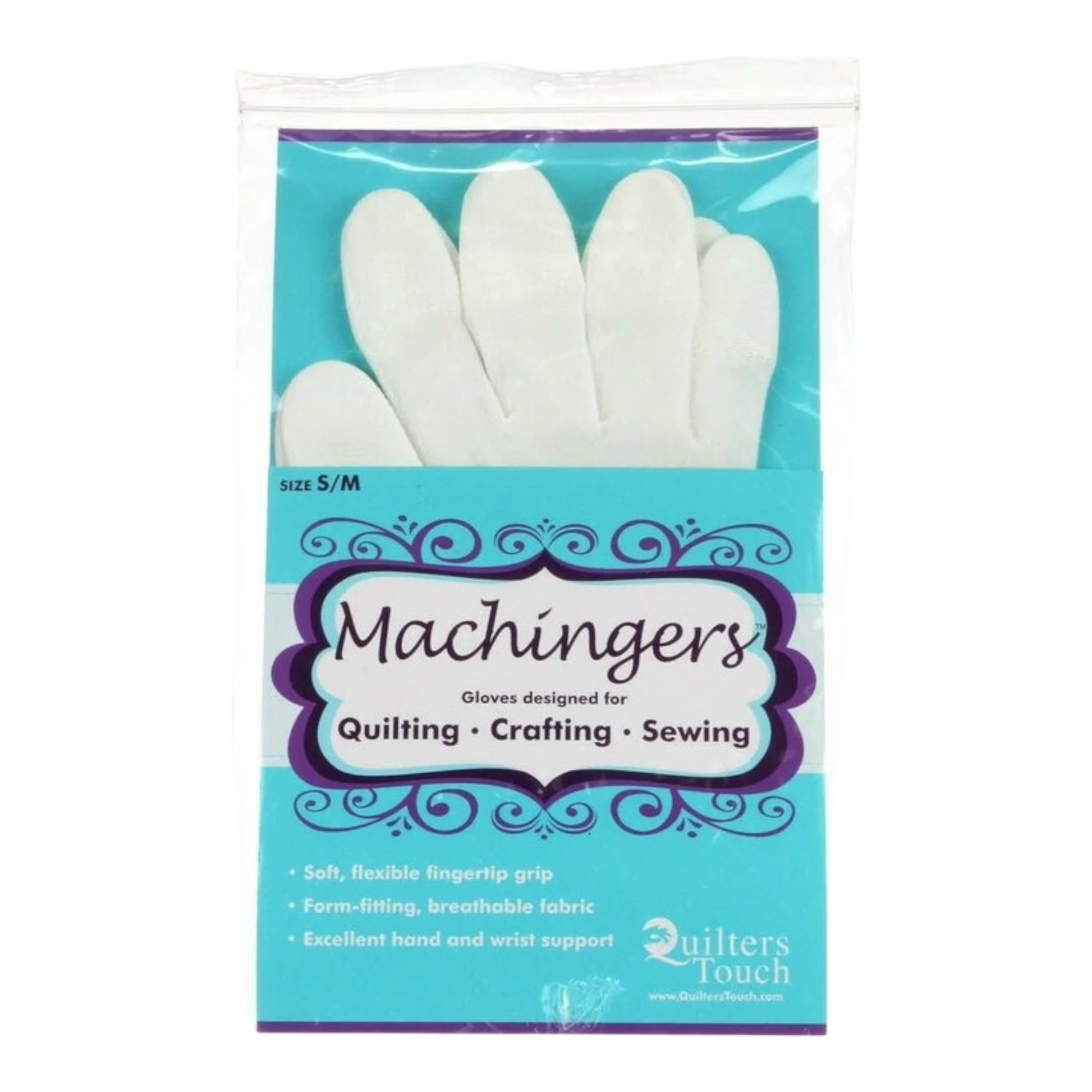 Machingers Quilting Gloves - Sm/Med for grip, control and free motion quilting