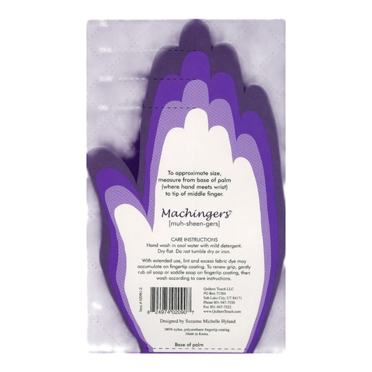 Machingers Quilting Gloves - Extra Large for grip, control and free motion quilting