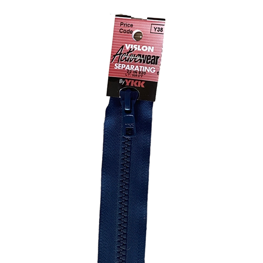 Separating Zippers Burnt Orange - 559 mm for bag making and sewing projects