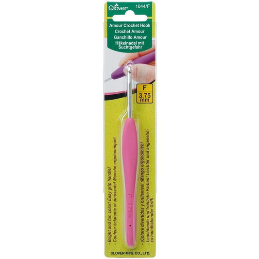 Clover Amour Crochet Hooks - Size: F : 3.75 mm for crochet and yarn projects