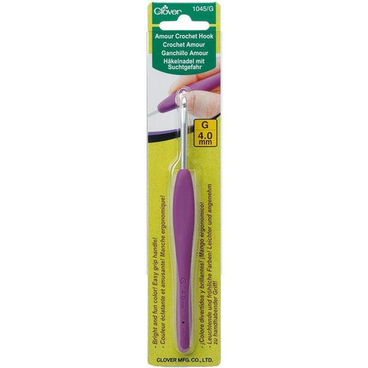 Clover Amour Crochet Hooks - Size: G: 4.00 mm for crochet and yarn projects