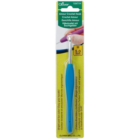 Clover Amour Crochet Hooks - Size: H : 5.00 mm for crochet and yarn projects