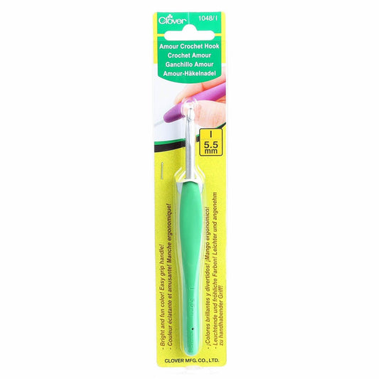 Clover Amour Crochet Hook Size I - 5.5 mm for crochet and yarn projects