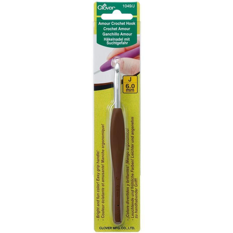 Clover Amour Crochet Hooks - Size: J: 6.00 mm for crochet and yarn projects