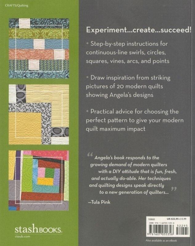 Angela Walters - Free Motion Quilting Softcover Book , quilting and craft projects