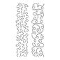 Quilt Stencil Loop And Stipple Sashing 64 mm for precise cutting, marking and patchwork