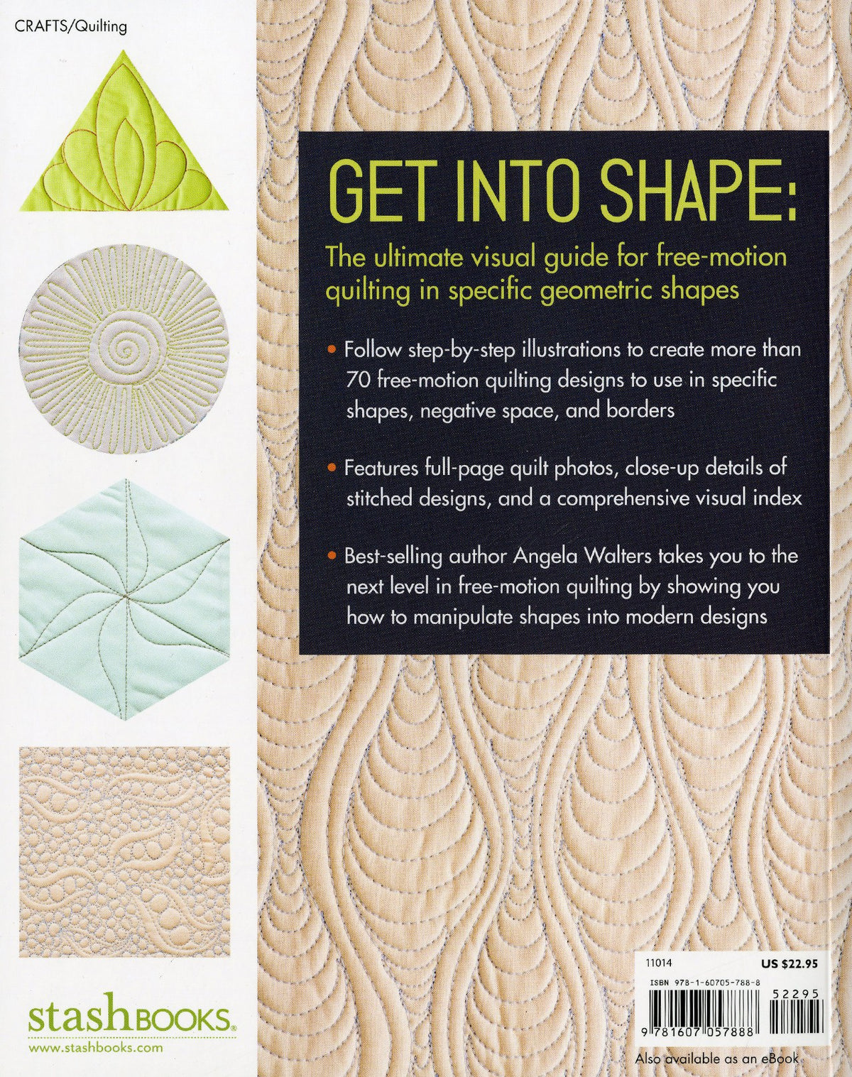 Angela Walters - Shape By Shape Free Motion Quilting (FMQ) Softcover Book – book preview 1