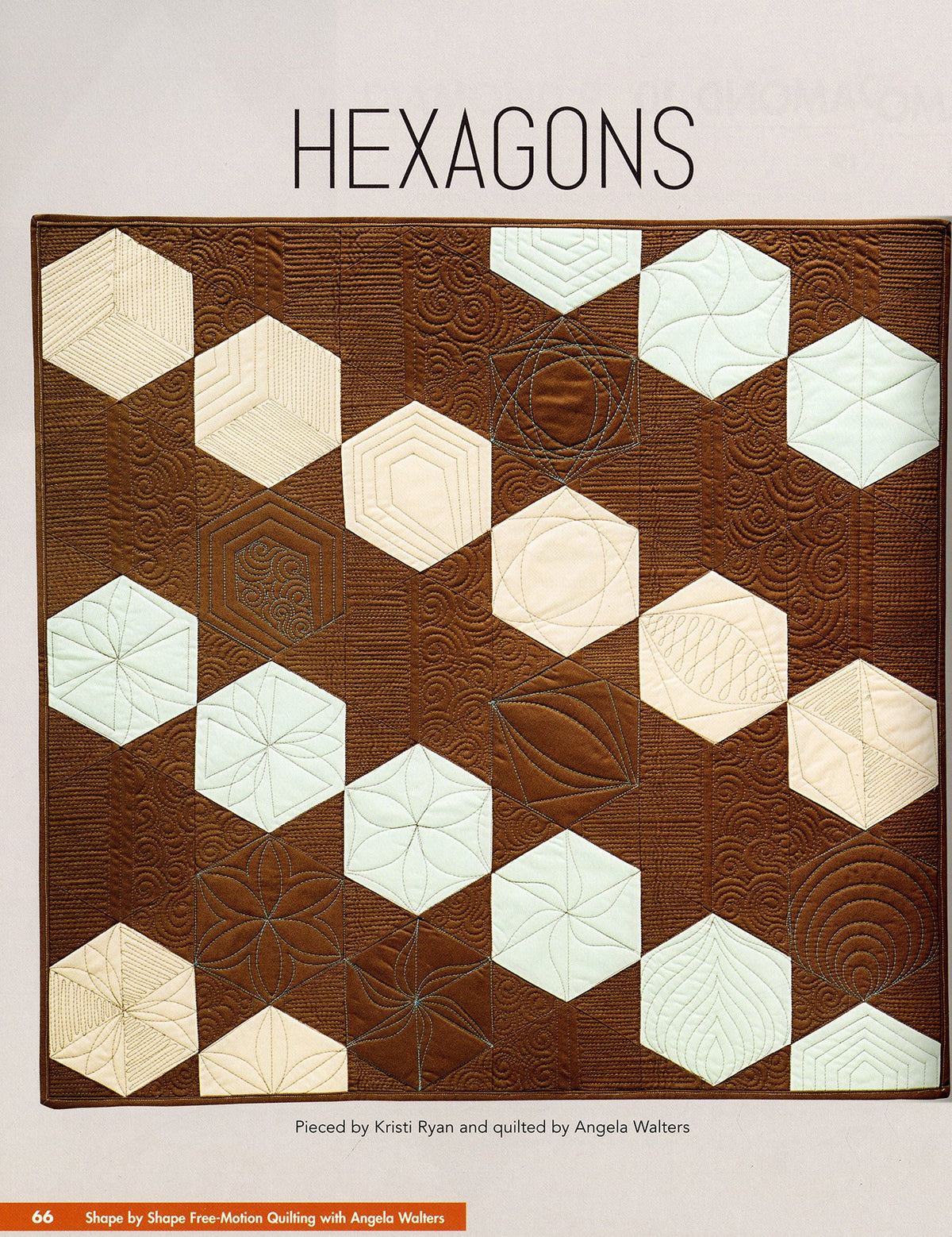 Angela Walters - Shape By Shape Free Motion Quilting (FMQ) Softcover Book – book preview 4