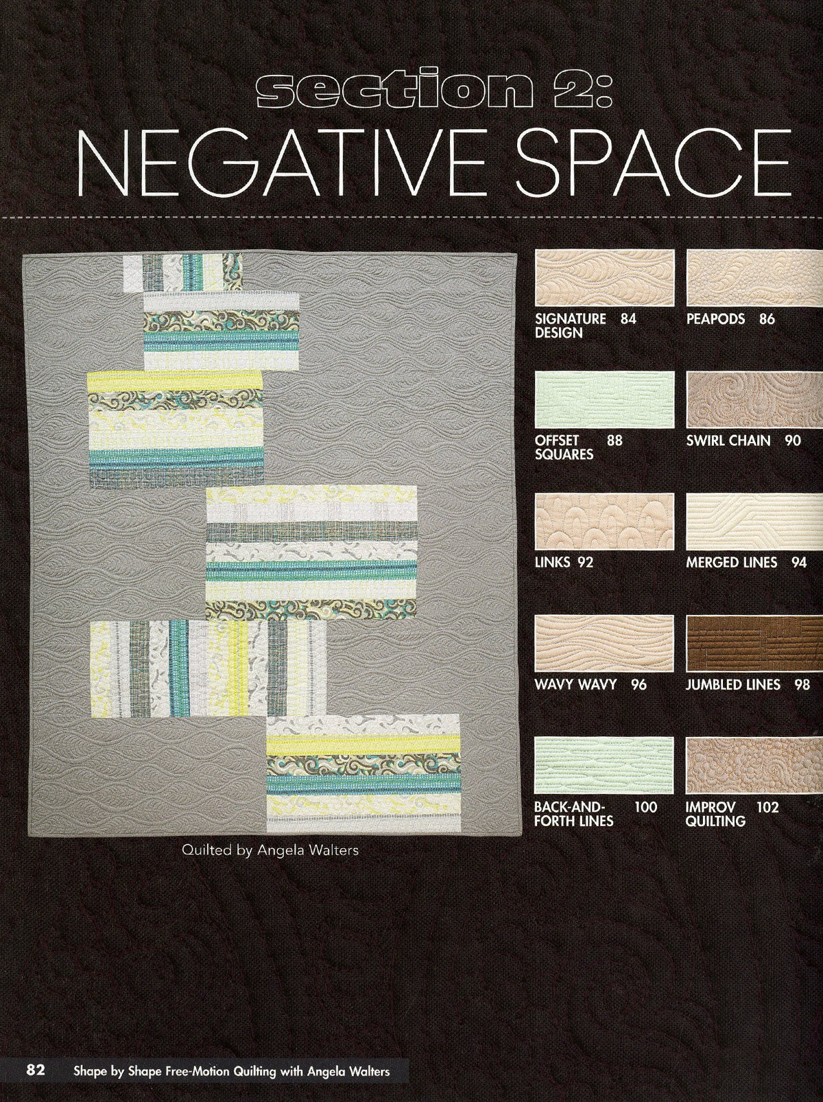 Angela Walters - Shape By Shape Free Motion Quilting (FMQ) Softcover Book – book preview 5