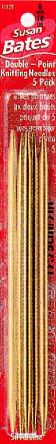 Susan Bates Silvalume 178 mm Double Point Knitting Needle Size 10 for knitting and yarn projects