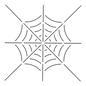 Quilt Stencil Spider Web 203 mm x 203 mm for precise cutting, marking and patchwork
