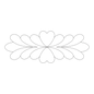 Quilt Stencil - Feather Plume for precise cutting, marking and patchwork