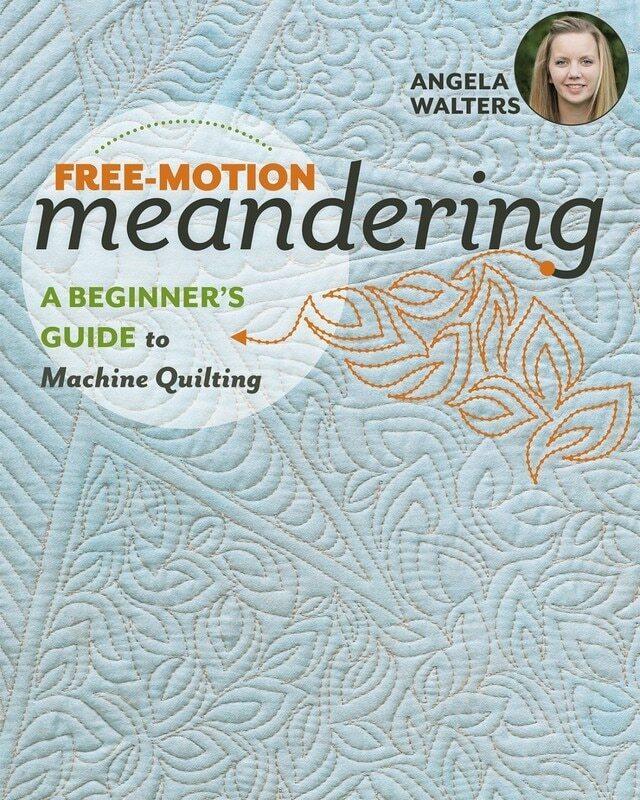 Angela Walters - Free -Motion Meandering Softcover Book for bag making and sewing projects