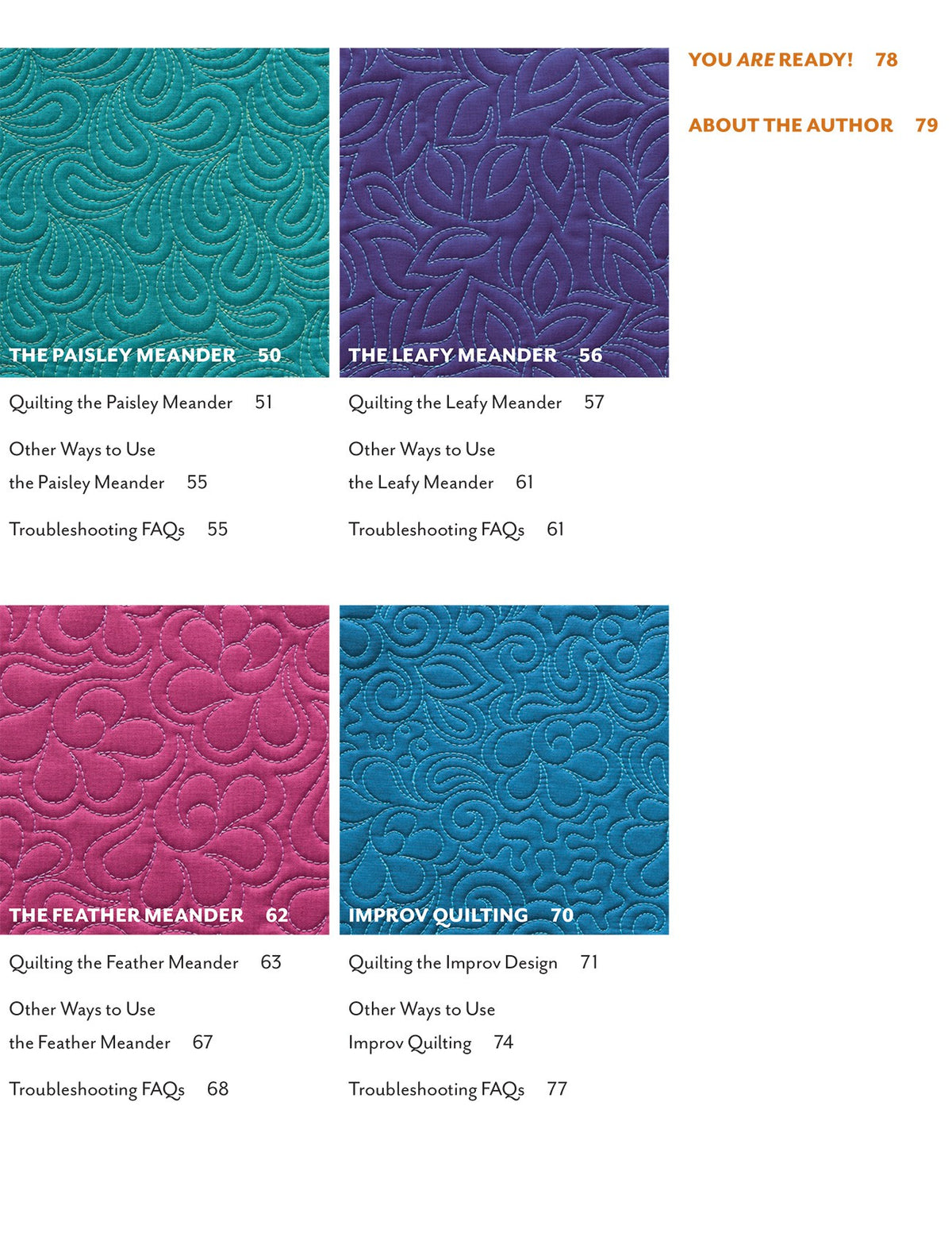 Angela Walters - Free -Motion Meandering Softcover Book – book preview 2