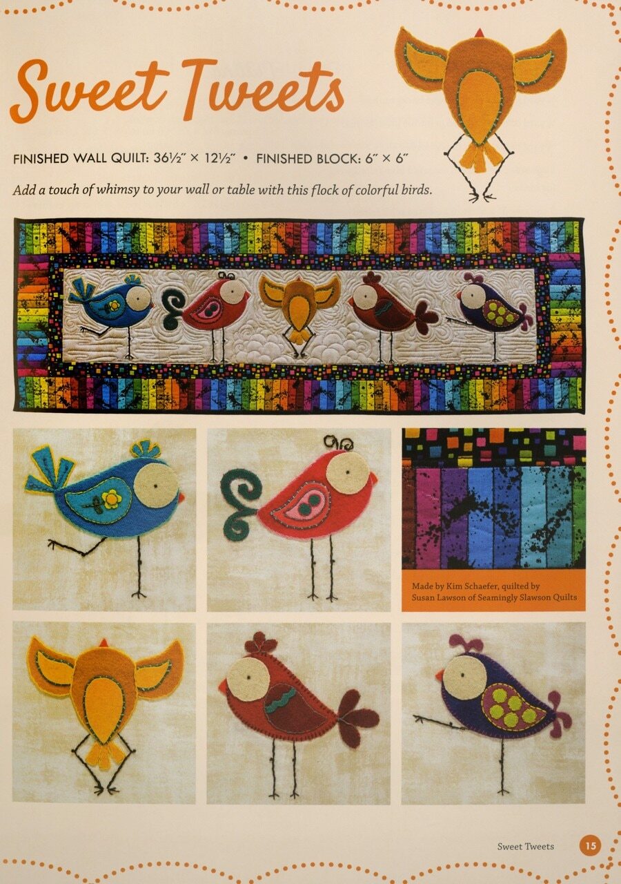 Whimsical Wool Applique Book , quilting and craft projects