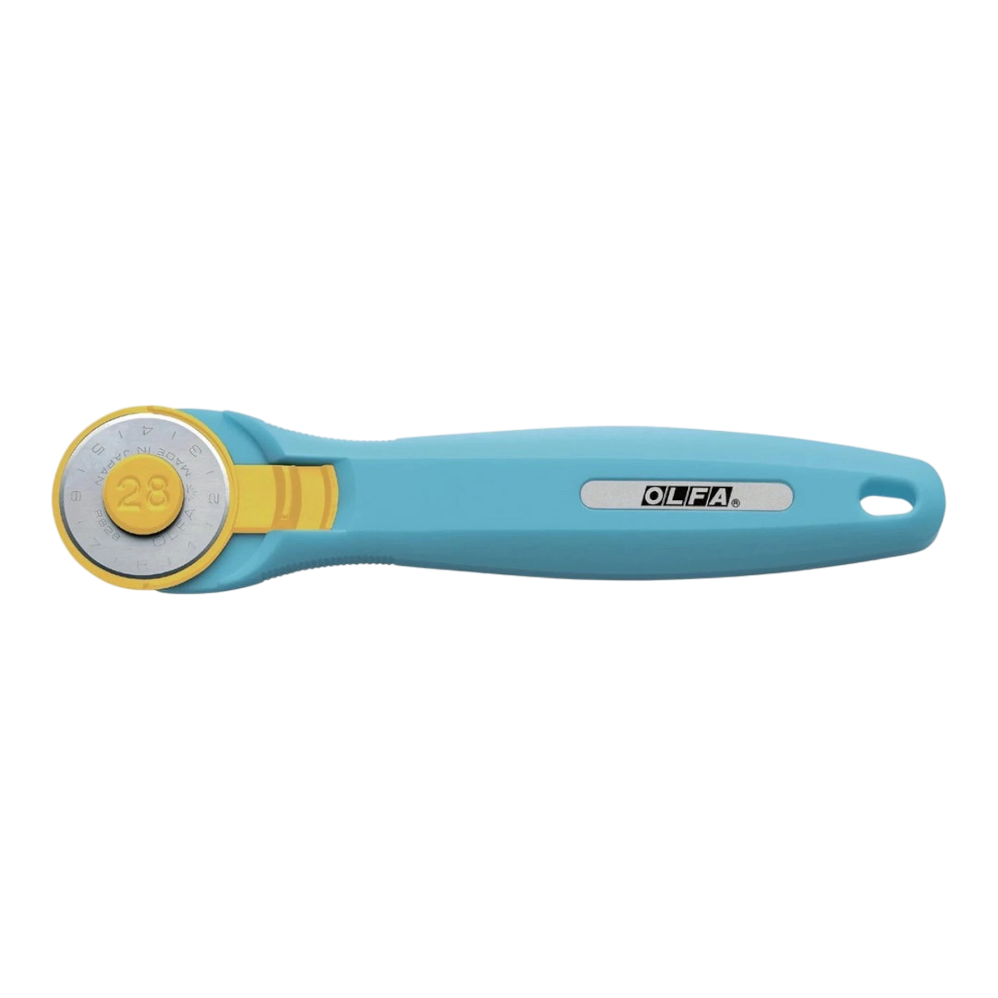 OLFA 28 mm Aqua Quick Change Rotary Cutter & Bonus Touch Knife , quilting and fabric cutting