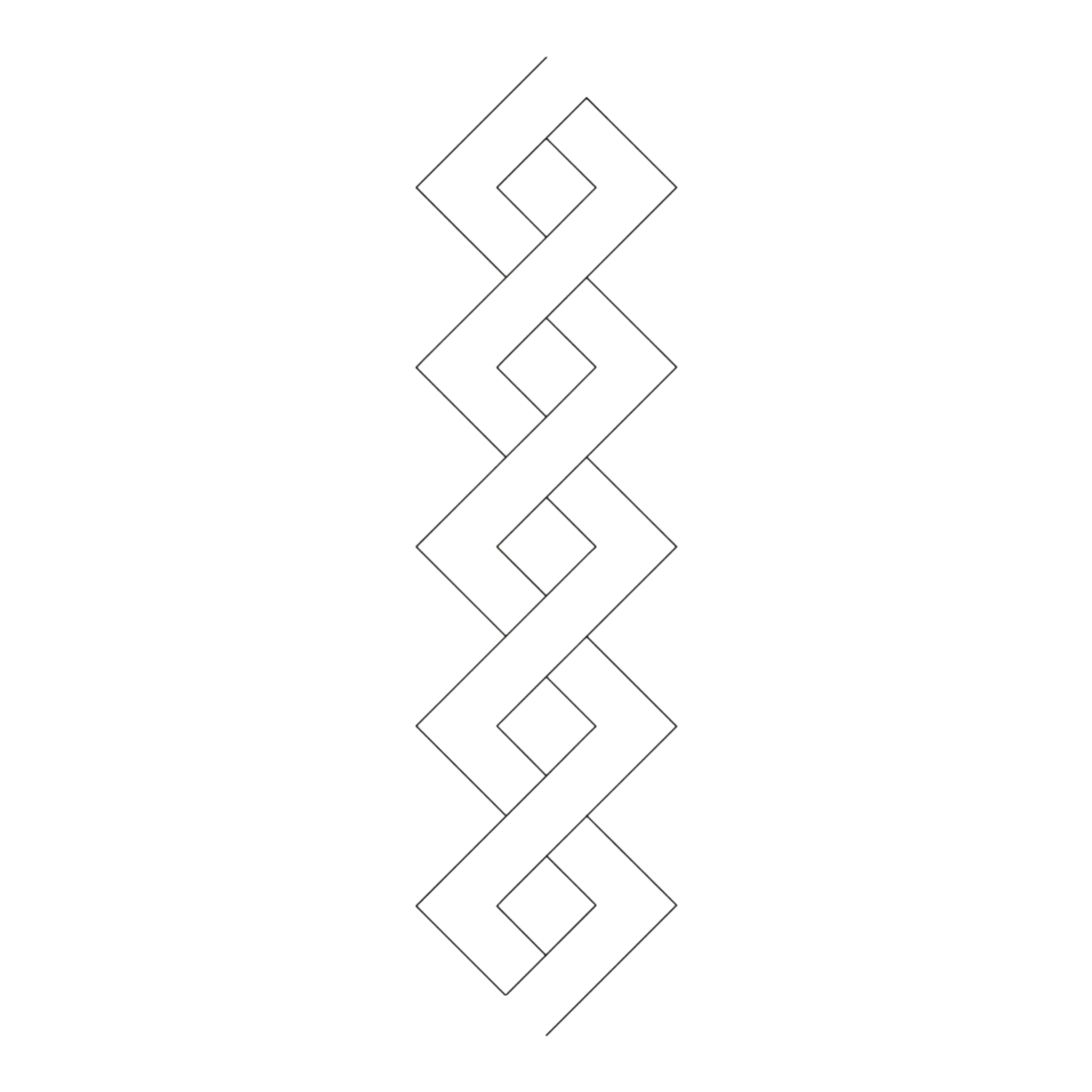Quilt Stencil - Lattice Border 102 mm for precise cutting, marking and patchwork