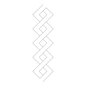 Quilt Stencil - Lattice Border 102 mm for precise cutting, marking and patchwork