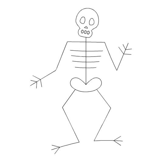 Quilt Stencil - Skeleton Stencil 165 mm for precise cutting, marking and patchwork