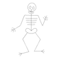 Quilt Stencil - Skeleton Stencil 165 mm for precise cutting, marking and patchwork