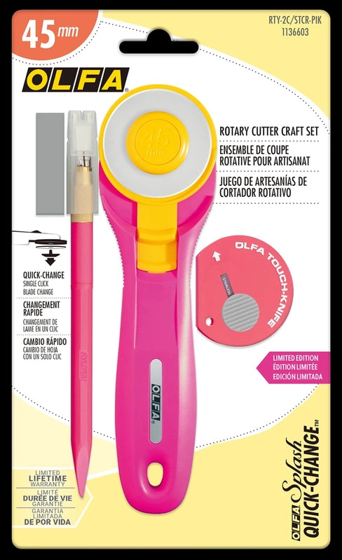 Olfa 45 mm Rotary Cutter Craft Set , quilting and fabric cutting