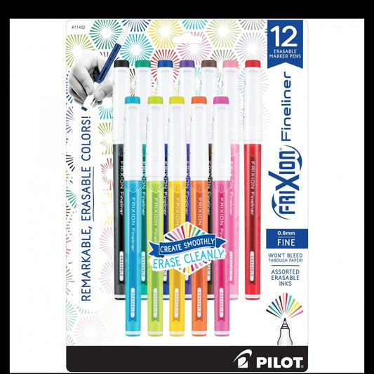 Frixion Fineliner 12pk - Assorted Colours sewing and quilting product
