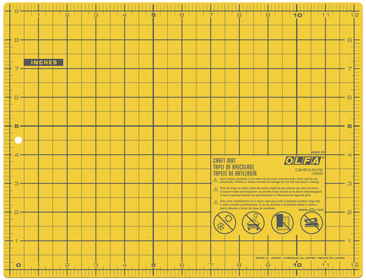 Olfa Yellow Cutting Mat 229 mm x 305 mm sewing and quilting product