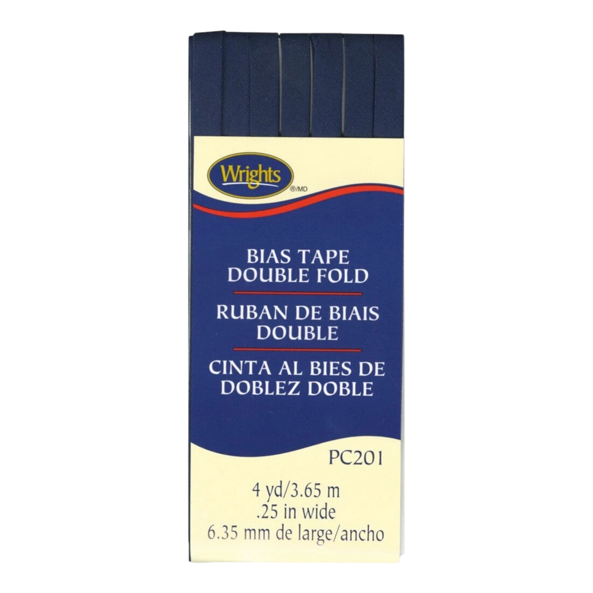 Double Fold Bias Tape - Navy