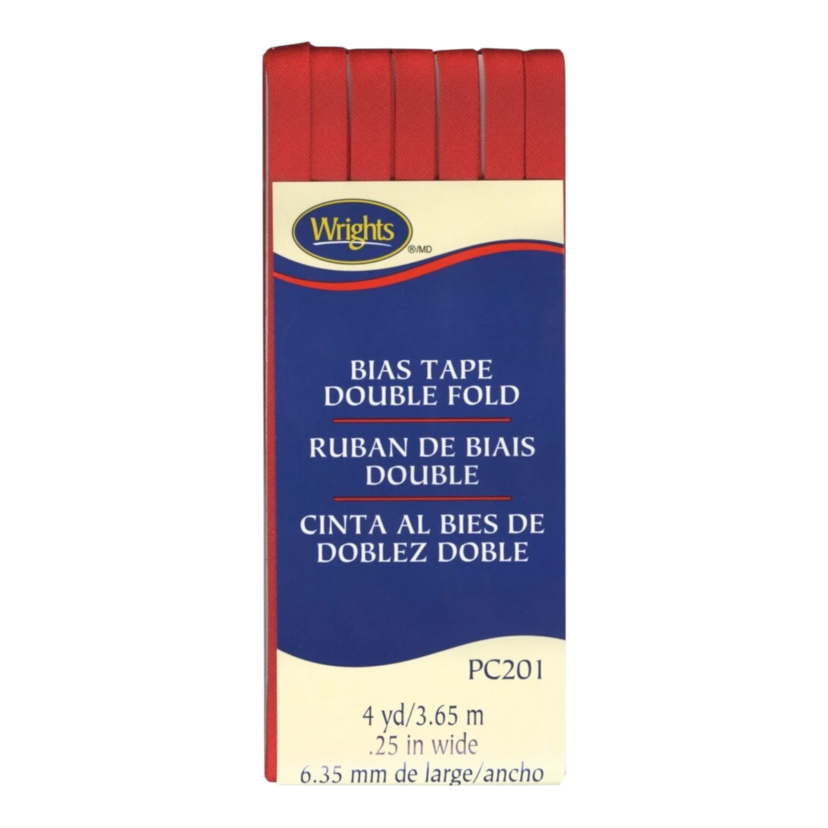 Double Fold Bias Tape - Scarlet