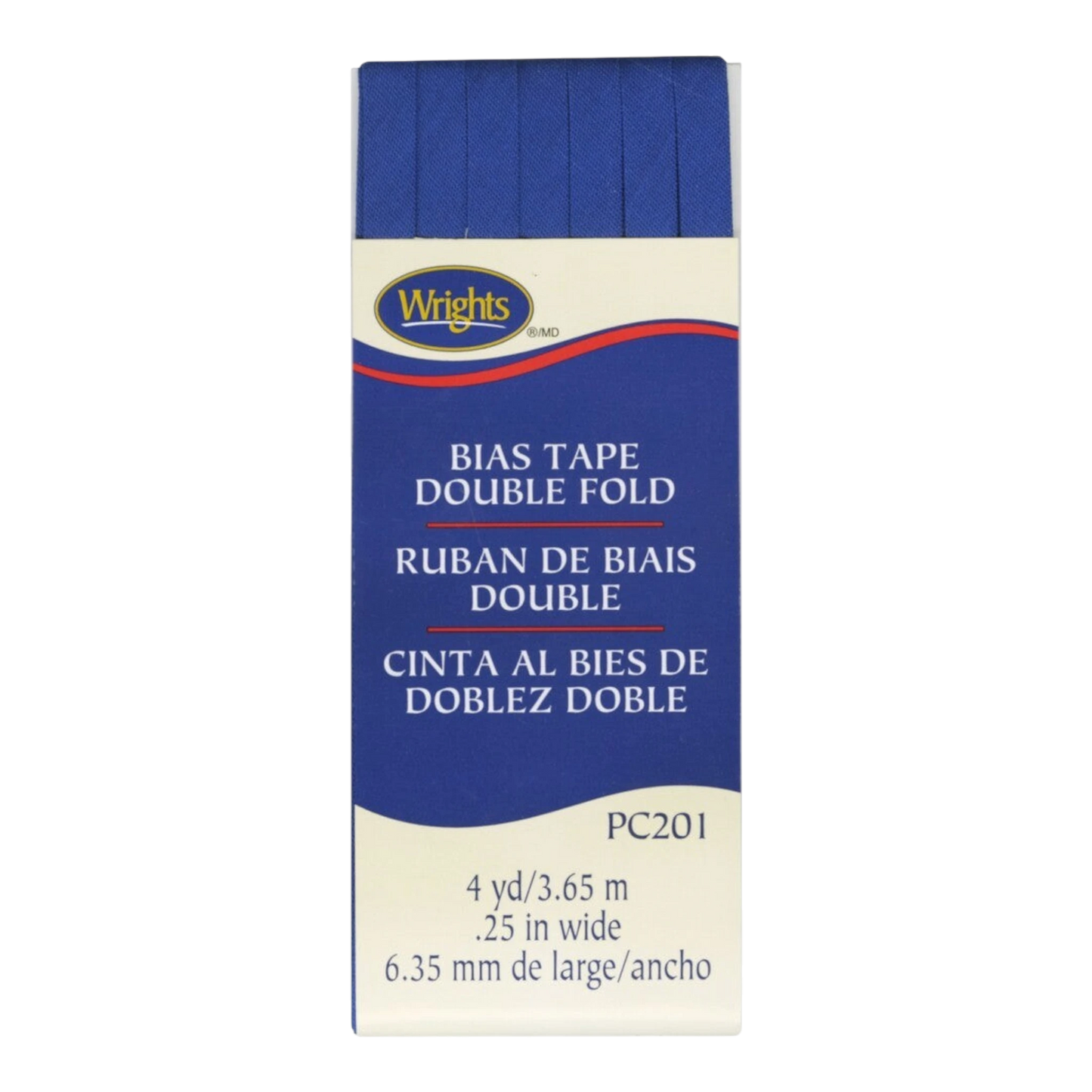 Double Fold Bias Tape - Yale Blue , quilting and neat fabric finishing